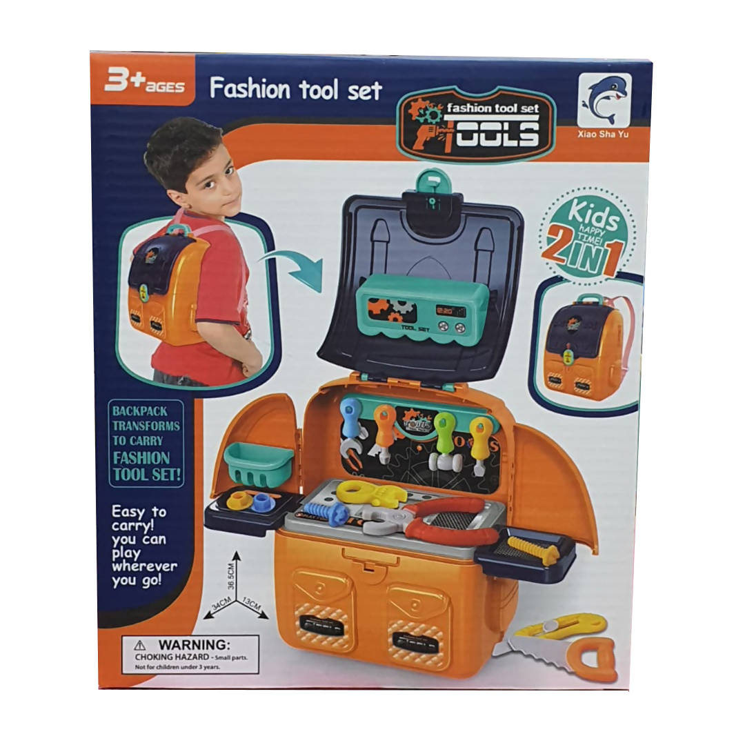 Children's play house deformed Tools backpack