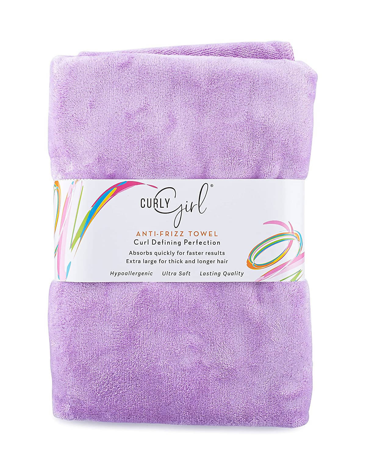 CurlyGirl Curly Hair Towel Lavender