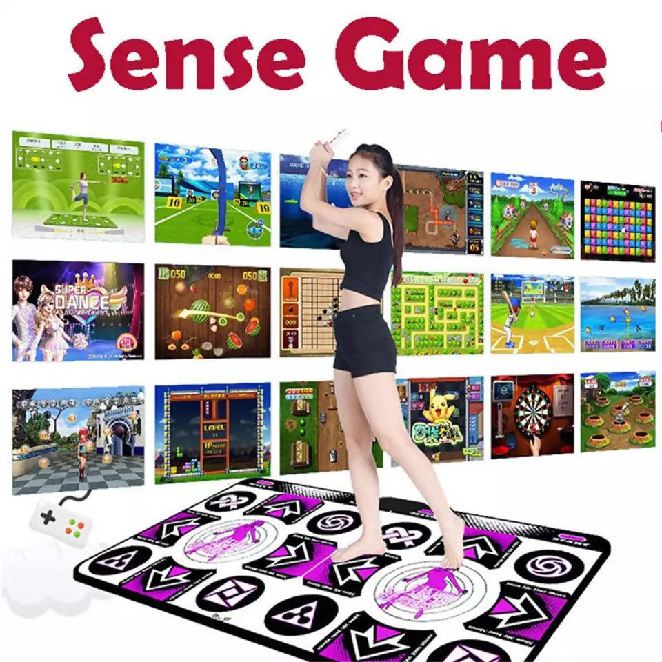 English Menu Dance Pads Mats For Tv Pc Computer Flash Light Guide Double Dance Mat Wireless Controll Games Yoga Mats Fitness