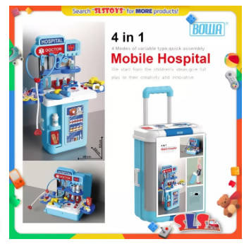 Bowa Trolley Case Doctor Set Toys 34 Pcs