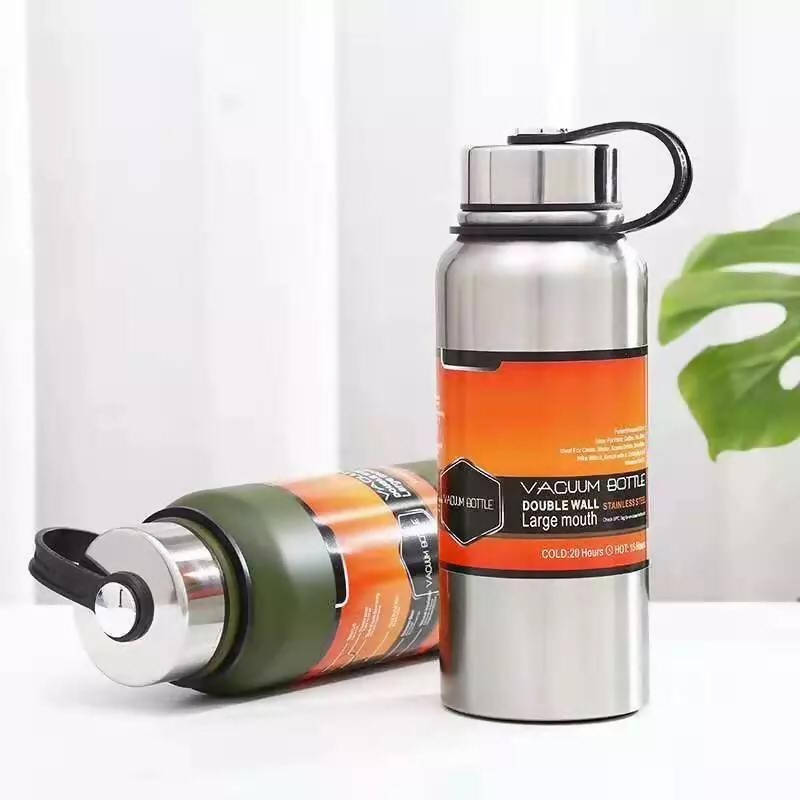 Stainless Steel Vacuum Thermos Straight Cup Convenient Large Capacity 1.2ml