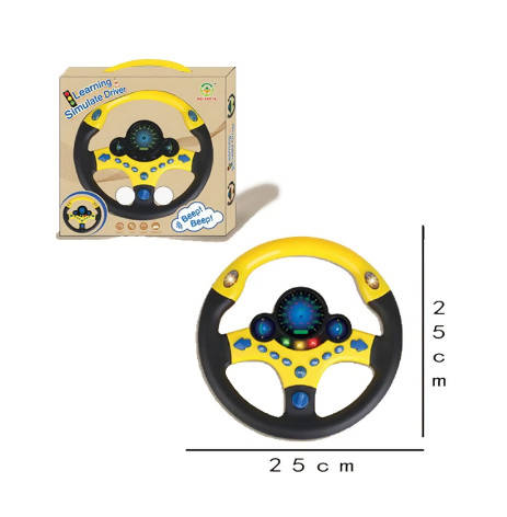 Beloved Store Cute Steering Wheel Toy For Children Including Simulation Driving Sound Educational Electronic Travel kids Toys