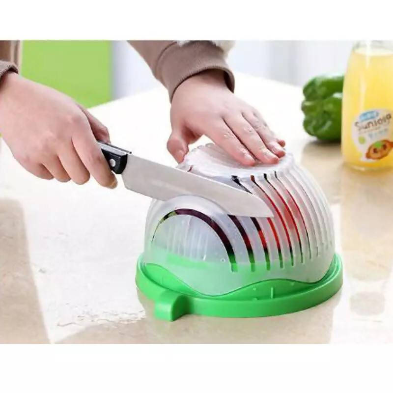 Salad Bowl and Cutter Cutting Kitchen Accessories