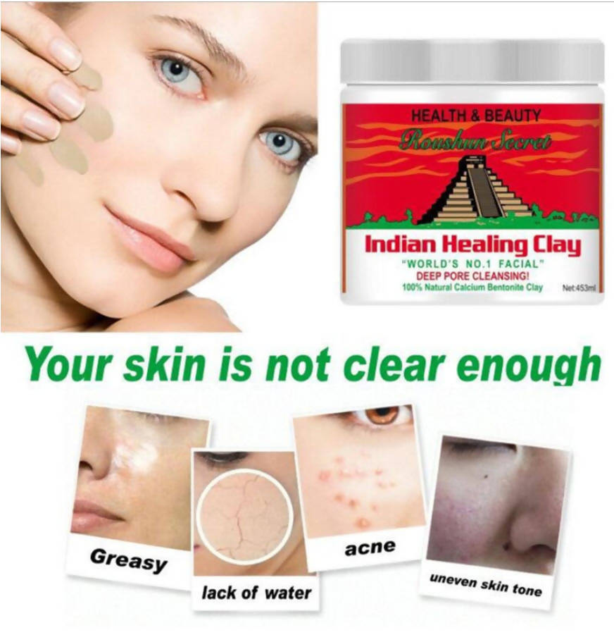 Roushun Secret Indian Healing Clay Deep Pore Cleansing