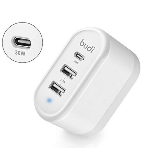 Budi M8J028TU USB-C PD Home Charger - White