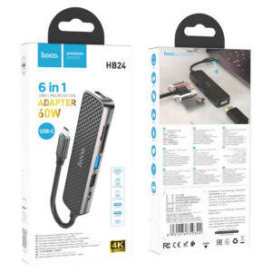 Type-C hub “HB24 Easy display” HDMI + USB3.0 + USB2.0 + SD + TF + PD