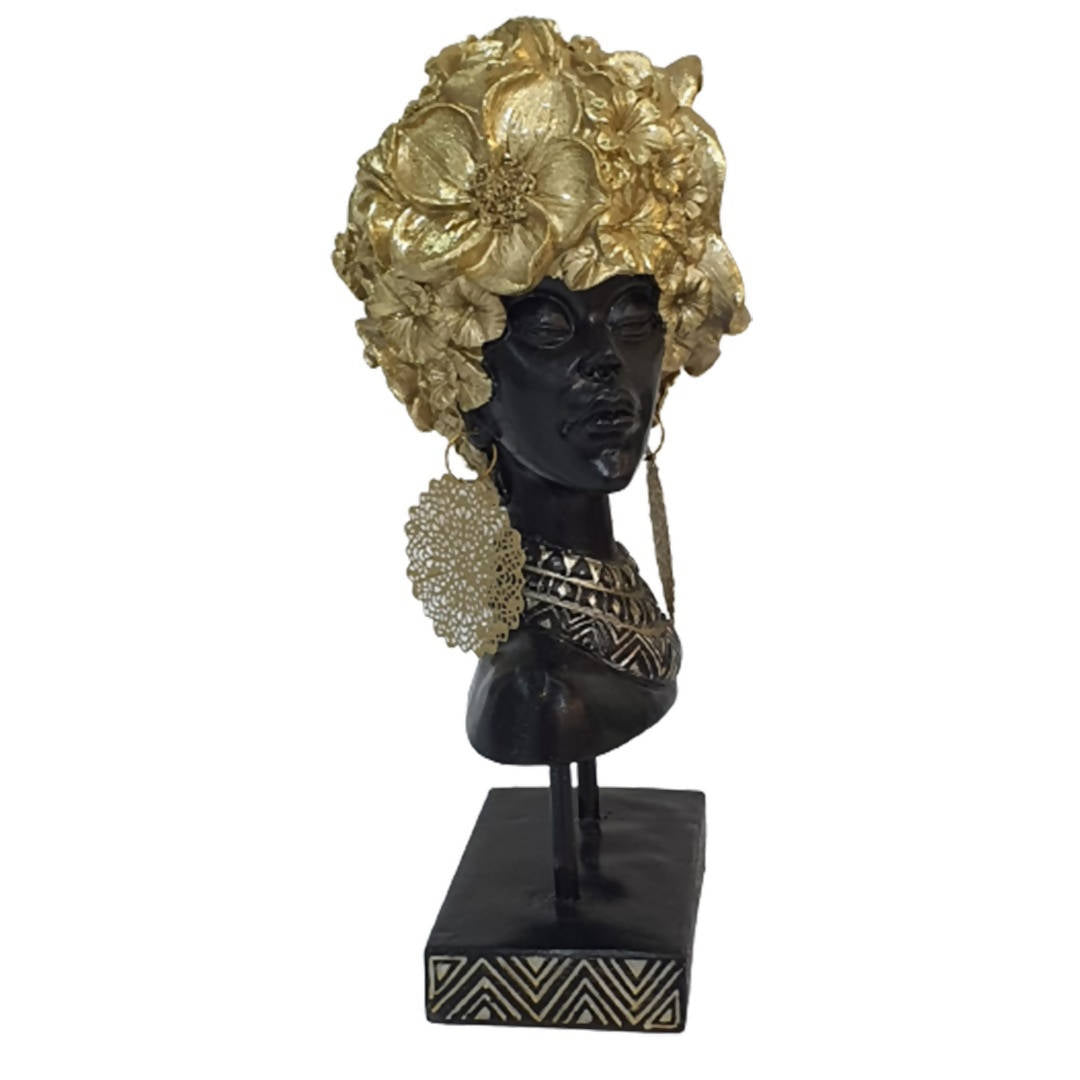 Creative African Women Sculpture Resin Figurine Tabletop Statue Home Decor