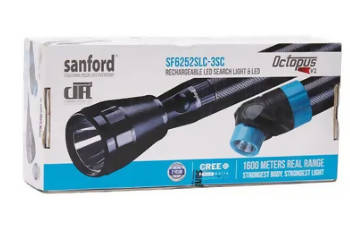 Sanford Rechargeable Led Search Light 3Sc With V2 Multicolor