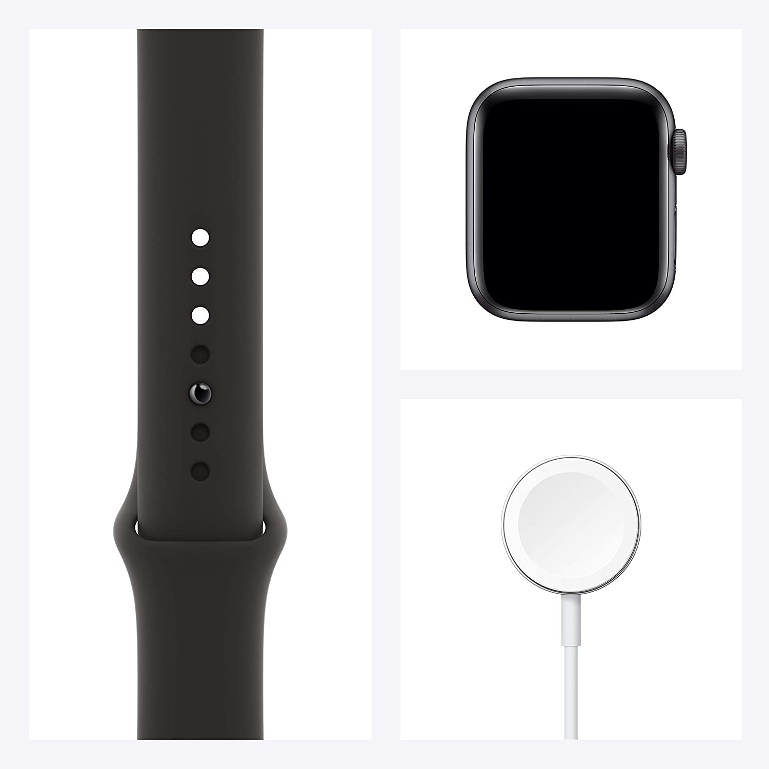 Apple watch se space gray aluminum case black sport band hotsell