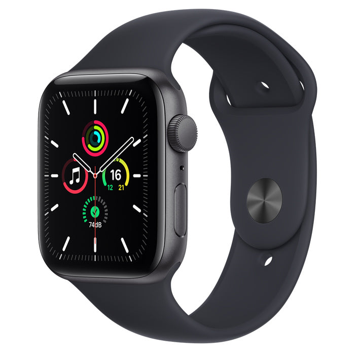 Apple Watch SE GPS 44mm Midnight Aluminum Case with Midnight Sport Band