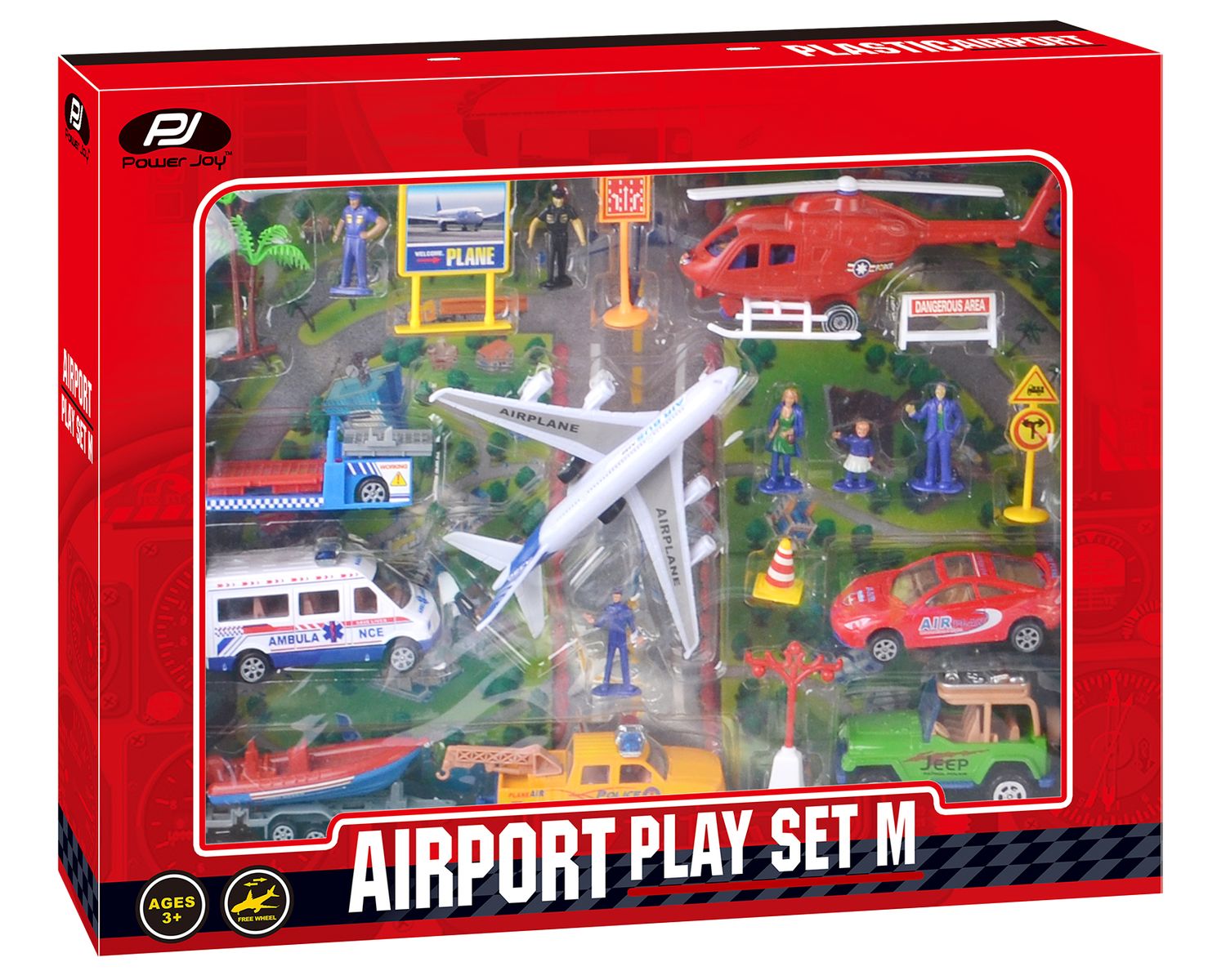 Power Joy V.Vroom Airport Playset Assorted 1pc