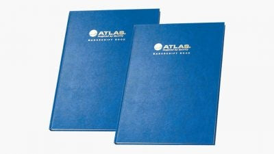 Atlas Ruled Manuscript Book 192 Pages Blue