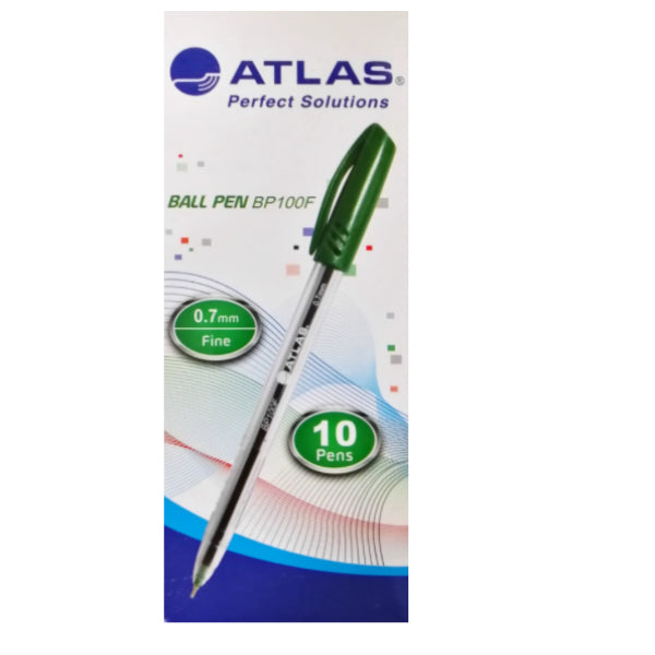 Ball Pen 0.7mm Green BX 10