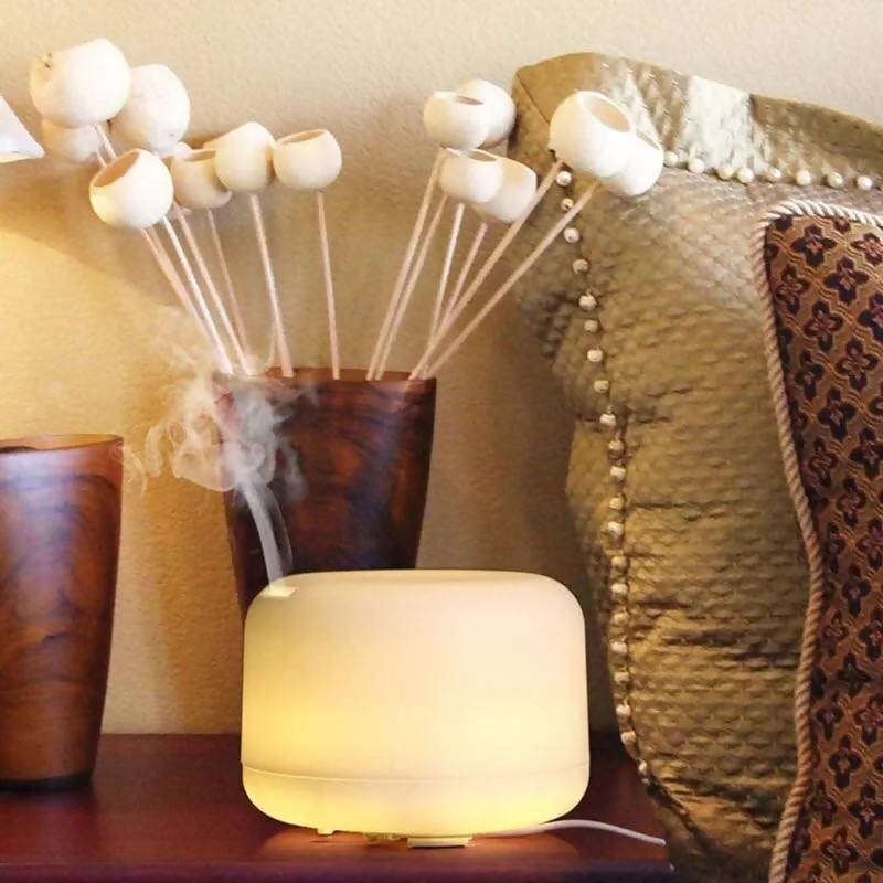 Essential Oil Aroma Diffuser Ultrasonic Air 500ML With 7 Color Lights Electric Aromatherapy Essential Oil With Remote Control