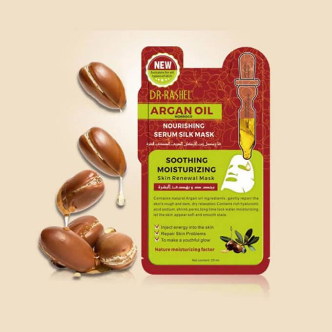 Dr Rashel Argan Oil Nourishing Serum Silk Face Mask