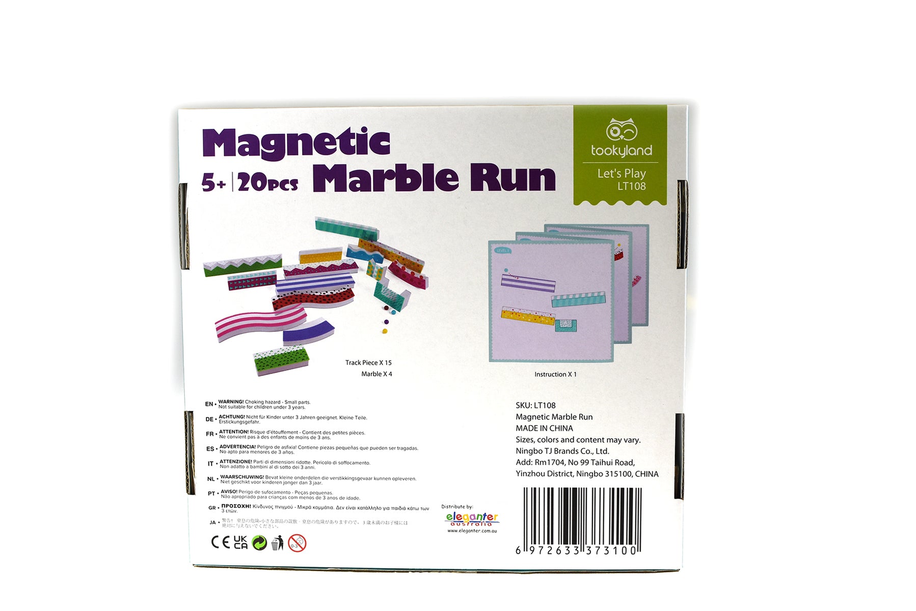 Tookyland Magnetic Marble Run