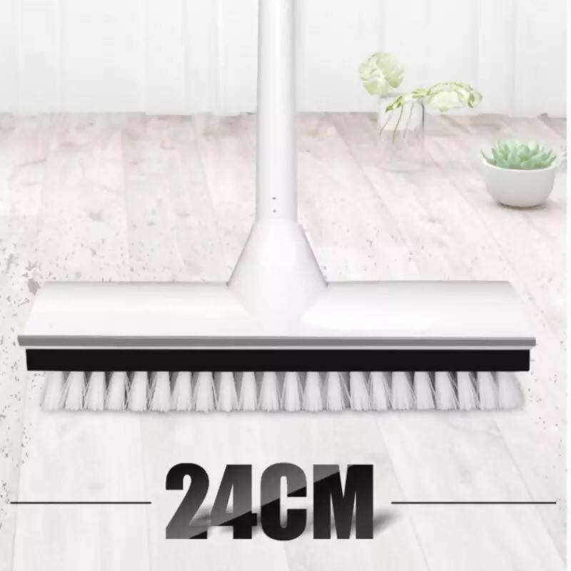 YOREDE Adjustable Floor Cleaning Brush Long Handle Bristle Brush For Washing Floor With Scraper Multifunction Home Cleaning Tool