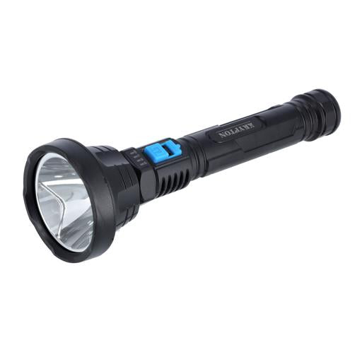 Krypton Rechargeable Plastic Flashlight 6800mAh Black