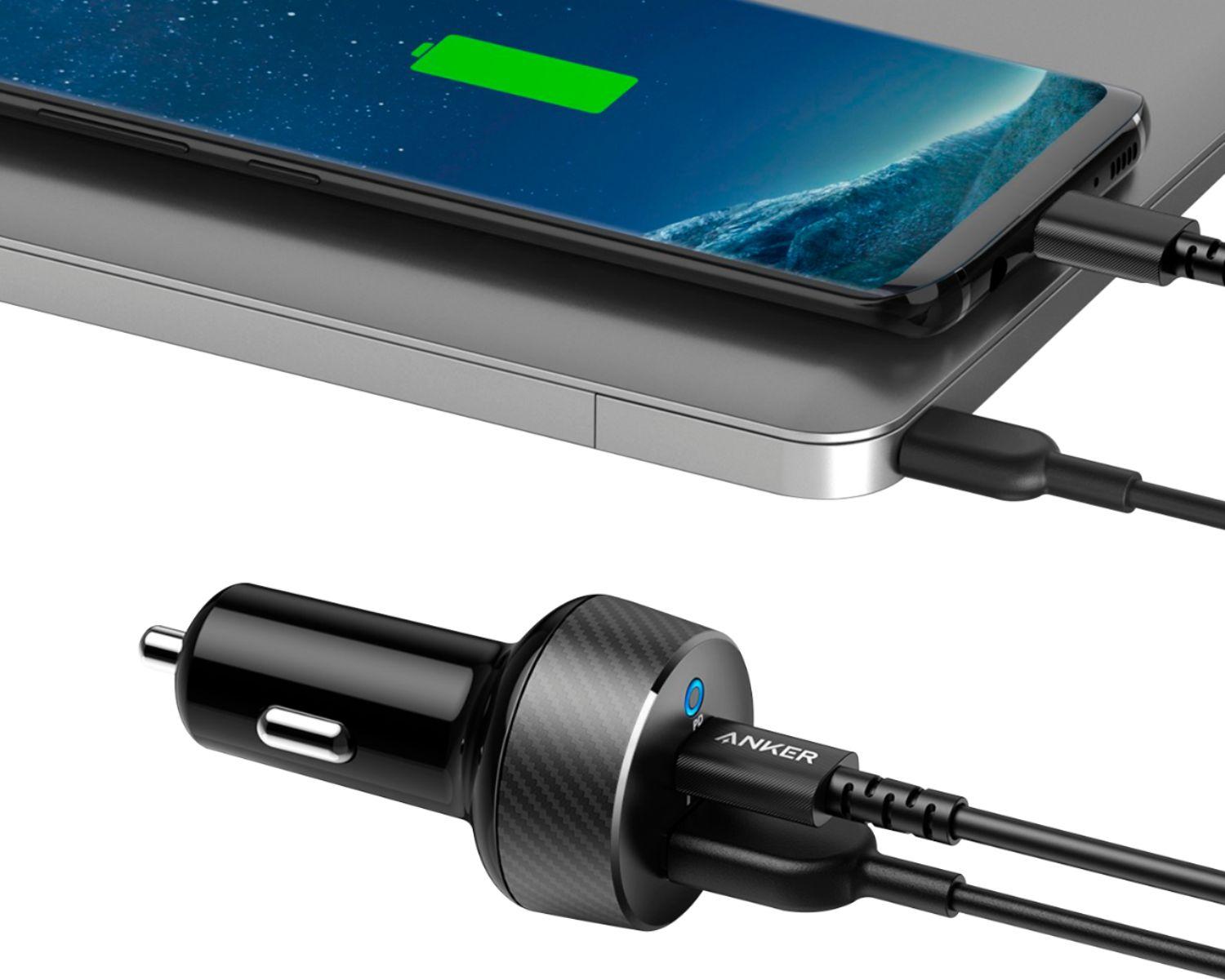 Anker Powerdrive Classic Pd 2 With C To Lightning Cable Black