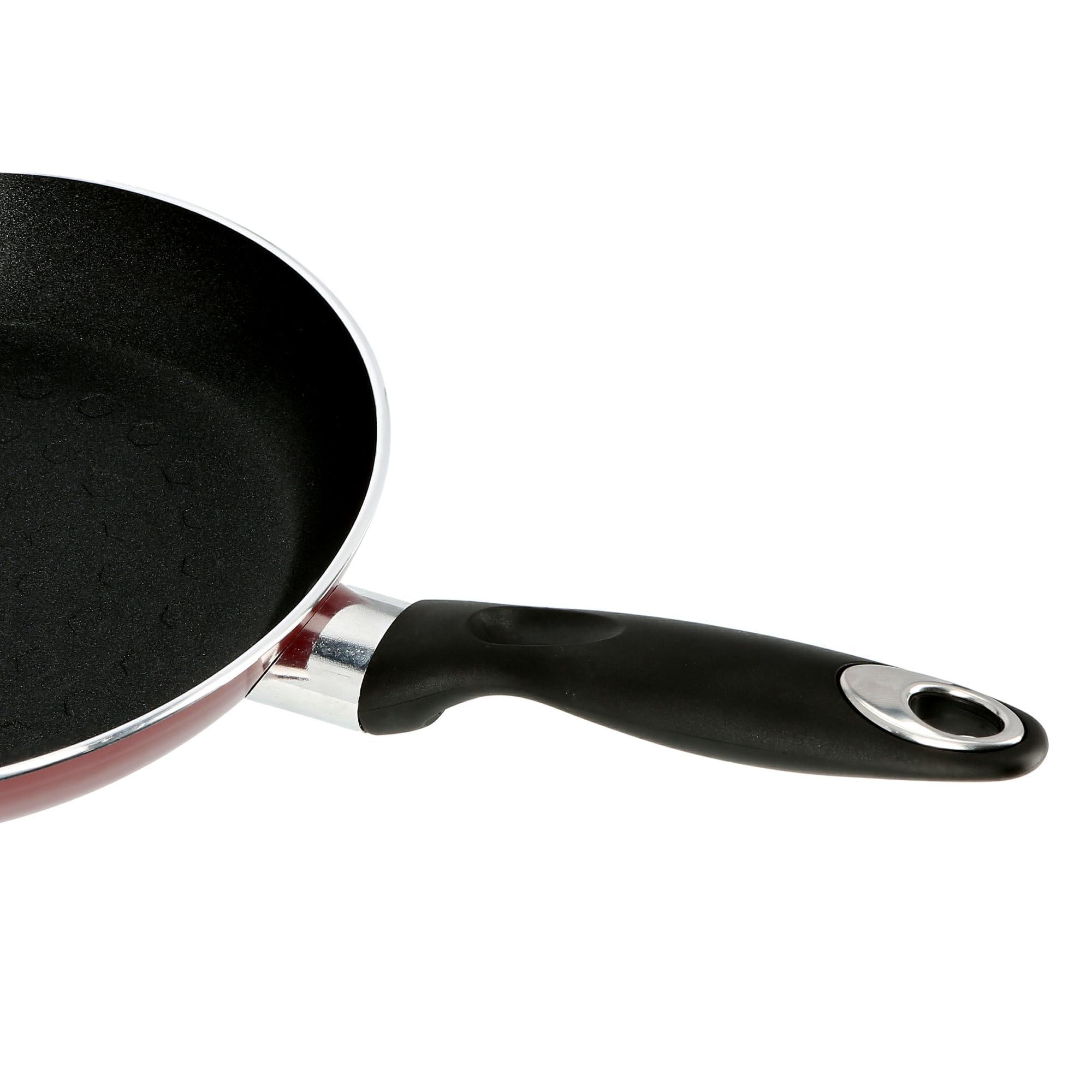 Royalford Three Layer Frying Pan Red Black 22cm