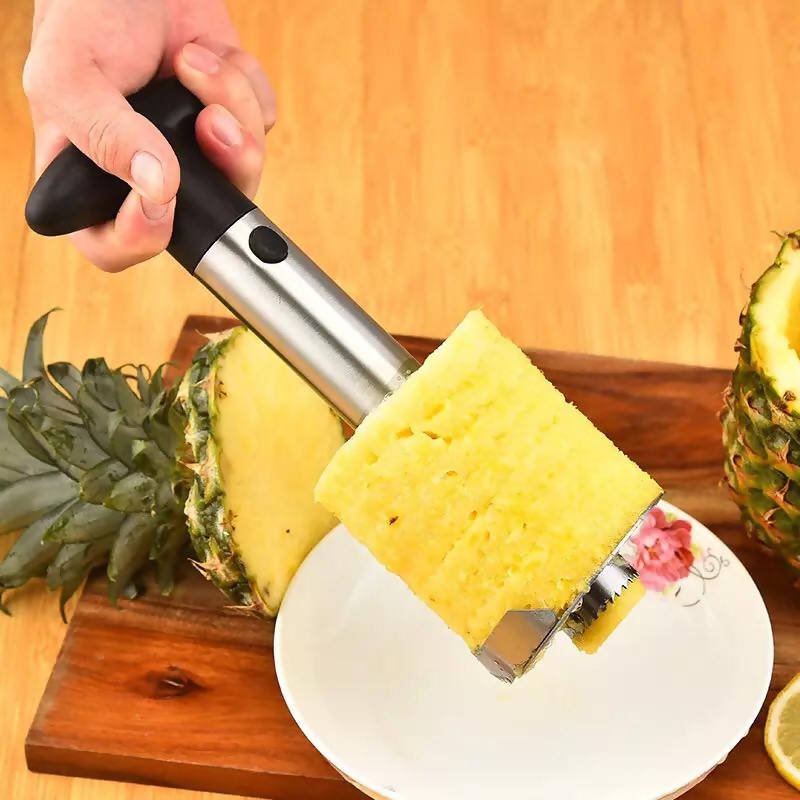 Pineapple Corer-Slicer Stainless Steel Easy To Use Pineapple Peeler Pineapple Slicers Fruit Cutter Corer Slicer Kitchen Tools