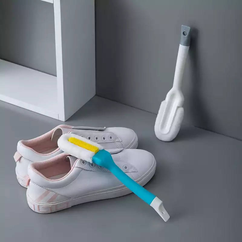 Professional Cleaning Shoe Brush Multifunctional Long Handle Shoe Brush Cleaner Hangable Soft Bristle Shoes Cleaning Scrubber