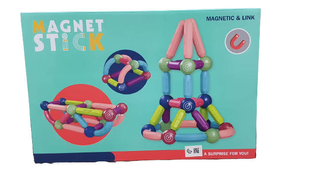 36Pcs Magnetic Stick Big Size Building Blocks Magnetic Constructor Designer Set Educational Toys for Children Gift