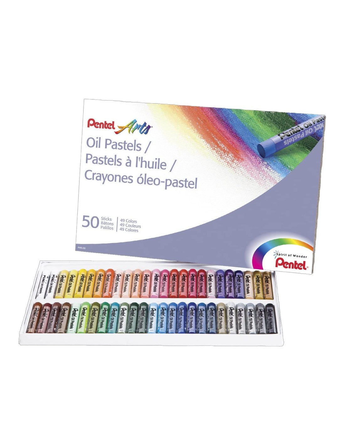 Pentel Oil Pastel Set Multicolor  50 Pieces