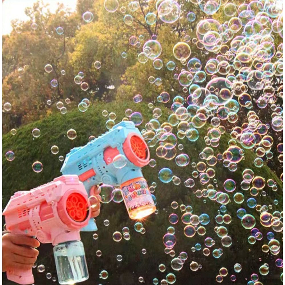 Electric 5 Hole Bubble Gun