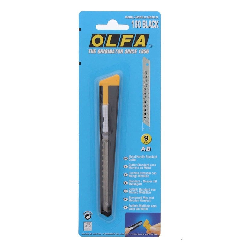 Cutter Snap Blade Model 180 9mm Blade Olfa Metal Handle With Blade Snapper