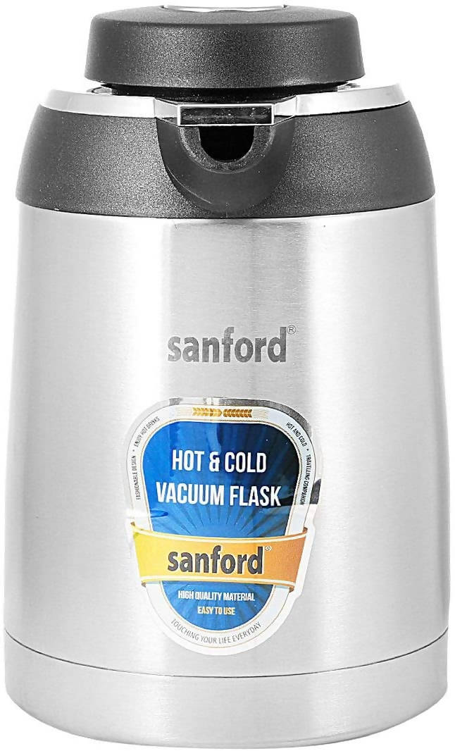 Sanford 1.0 Liter Vacuum Flask Black & Silver