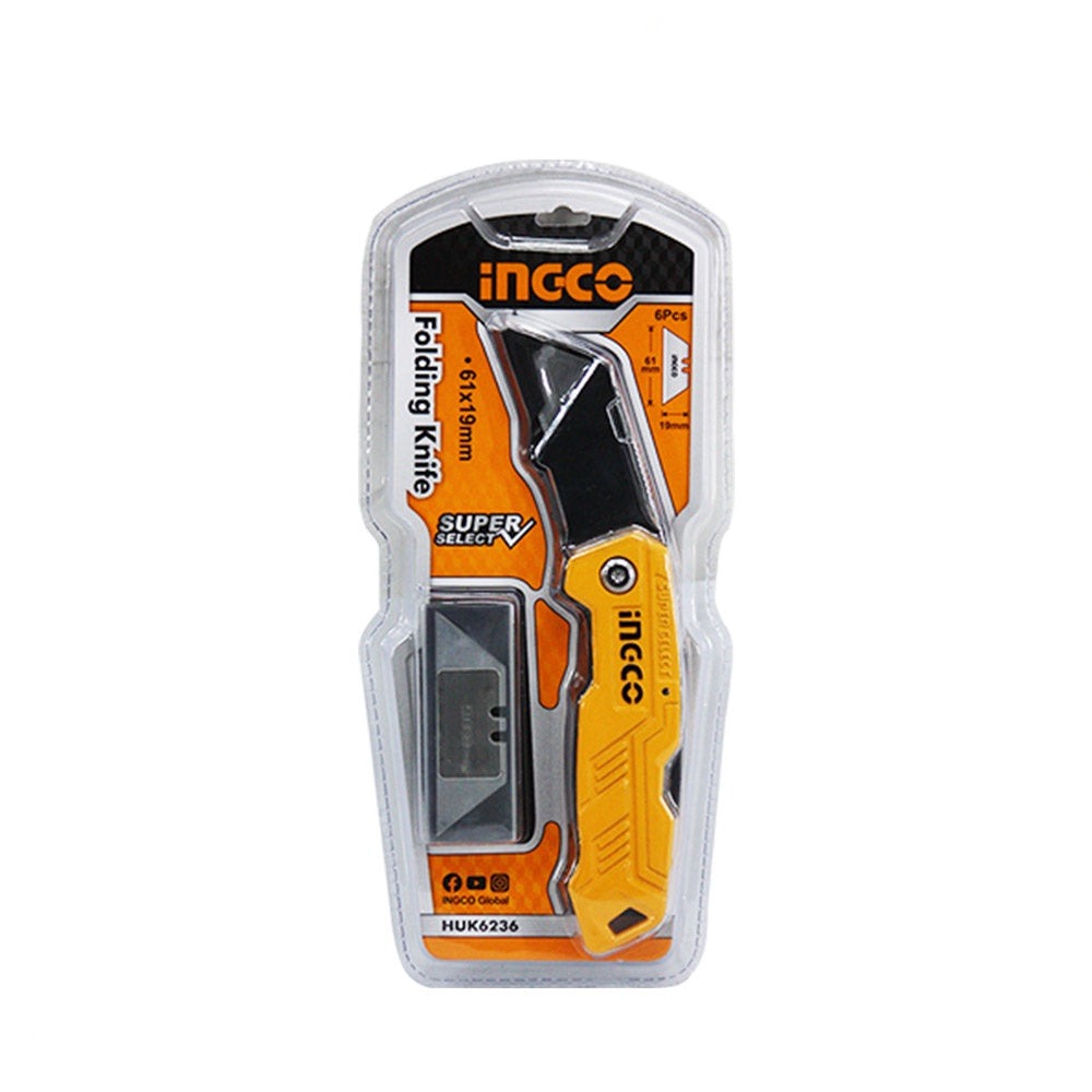 Ingco Folding Knife - HUK6236