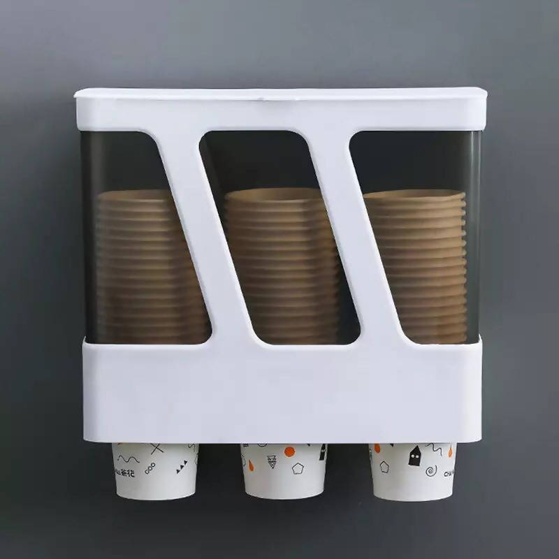 3 cylinder cup extractor wall mounted disposable cup holder