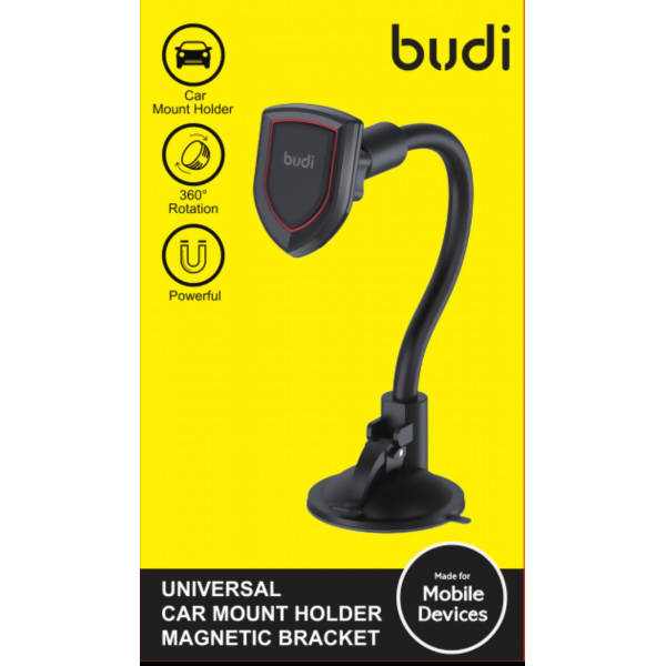 Budi Universal Car Mount Holder Magnetic Bracket Black