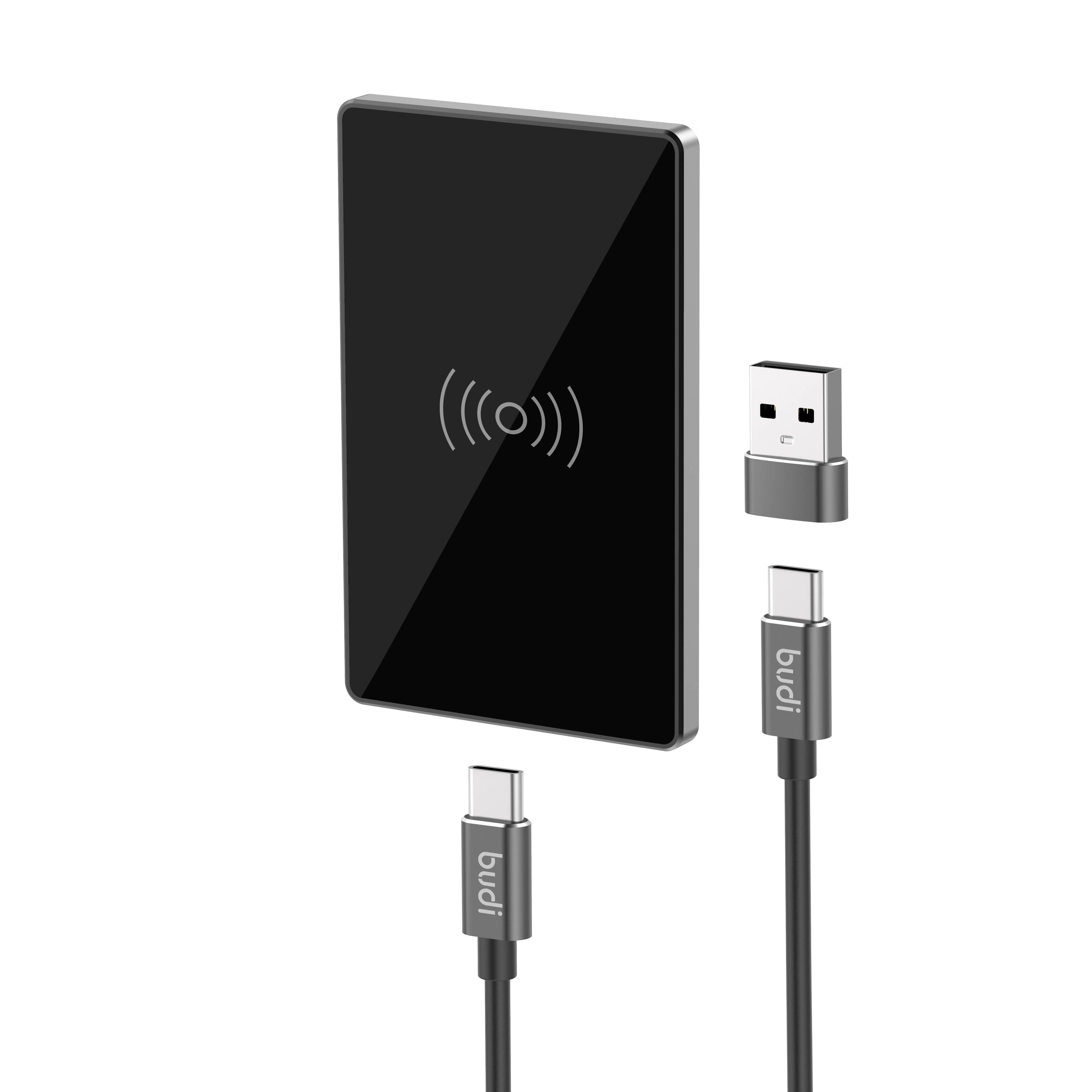 Budi 3300 15W Wireless Fast Charger Black