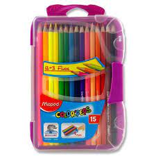 Maped Box 12 3 Color eps Fluo Colour Pencils