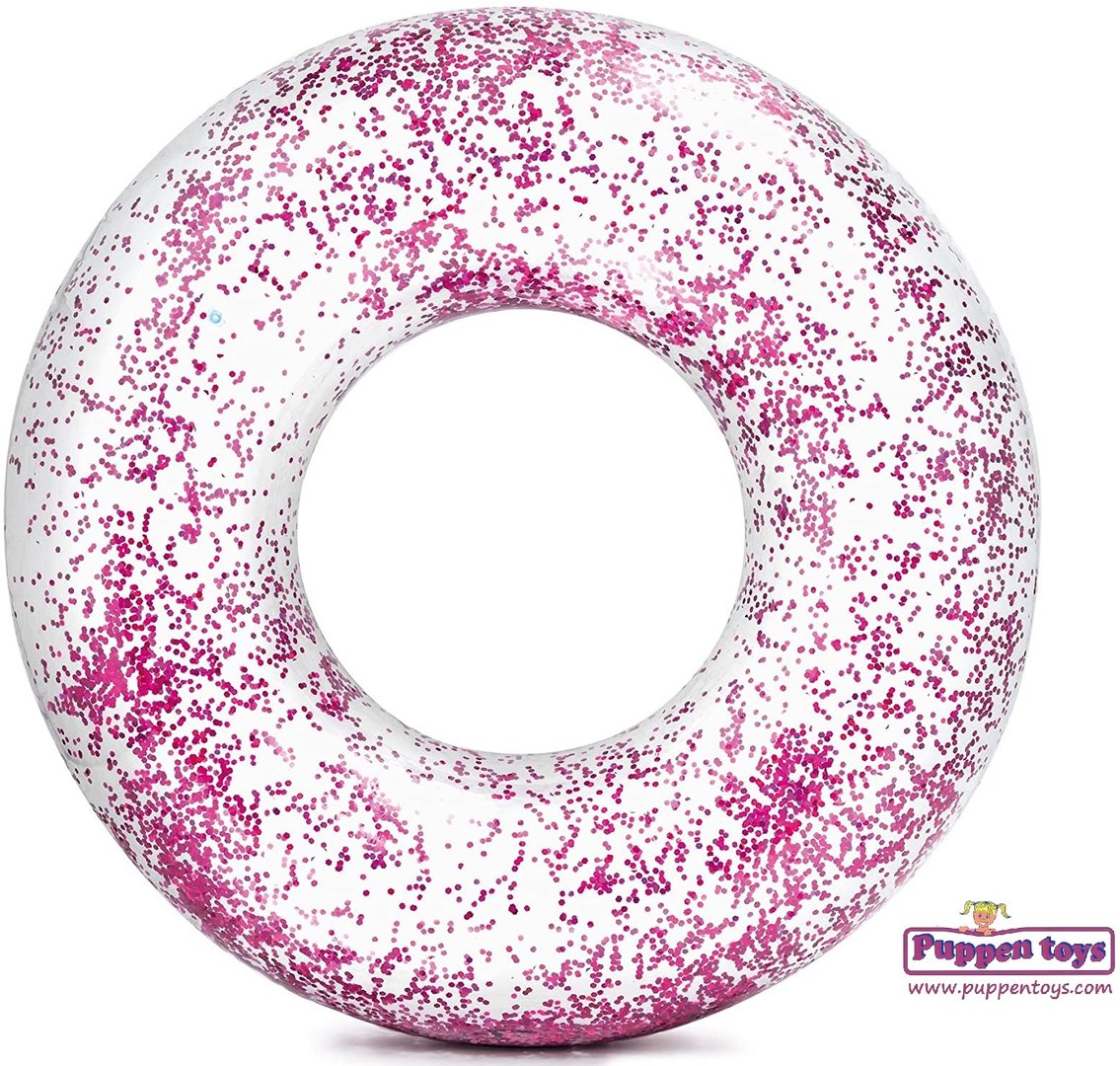 Intex Pink Glitter Tube Pool Float