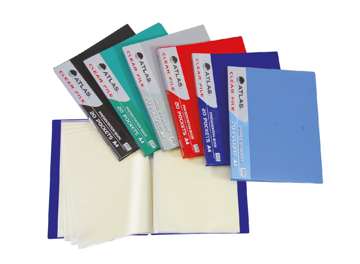 Atlas Clear 20 Foolscap Pocket Assistant File