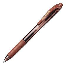 Pentel Energel Retractable Pen 0.7mm Tip Brown