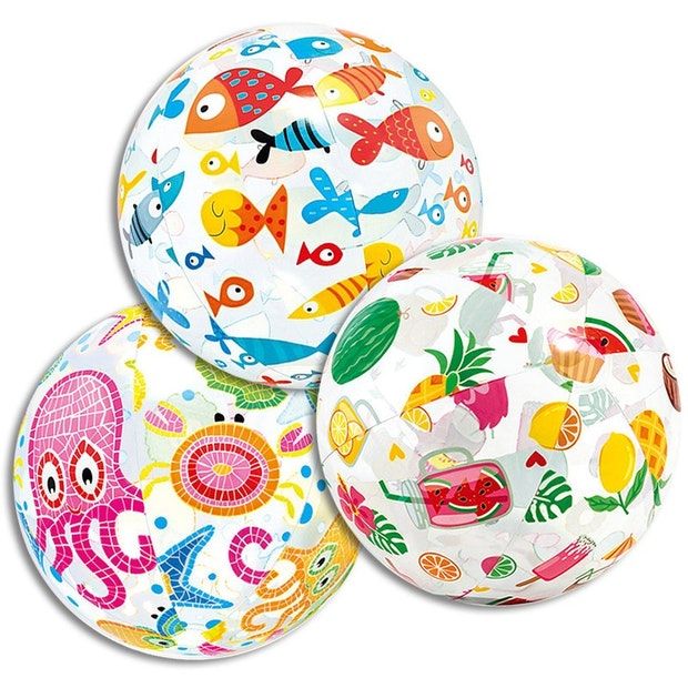 Intex Lively Print Beach Ball 51cm Assorted