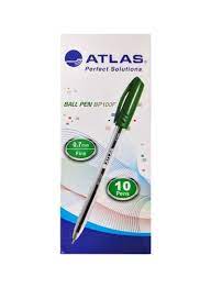 Atlas Ball Pen 0.7mm Fine BX 10 Green