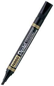 Pentel Permanent Marker Chisel Tip Black