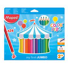 Maped Color Peps Jumbo Triangular Colored Pencils