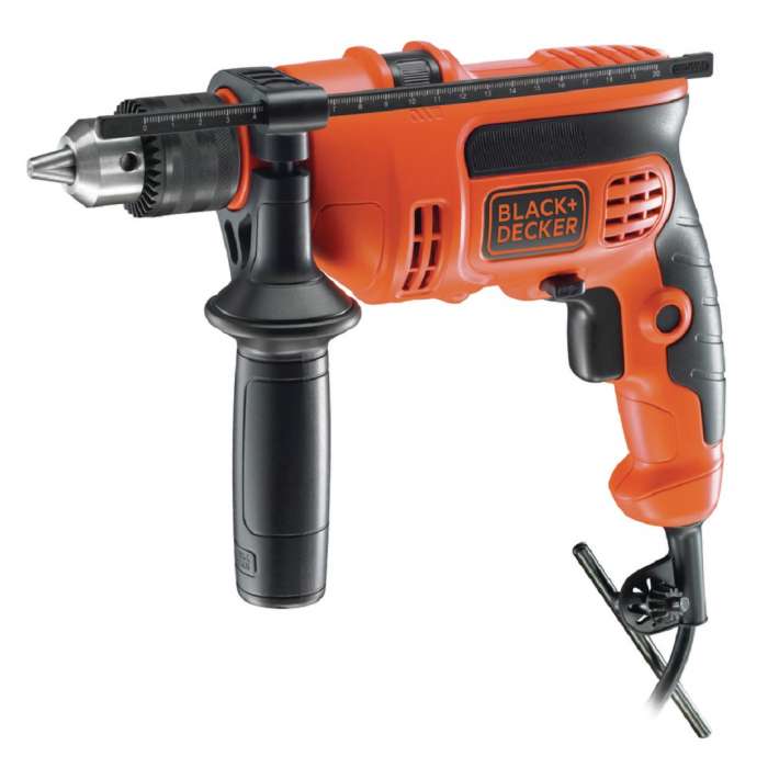 Black+Decker Hammer Drill Kit Box 710W - CD714REKB5