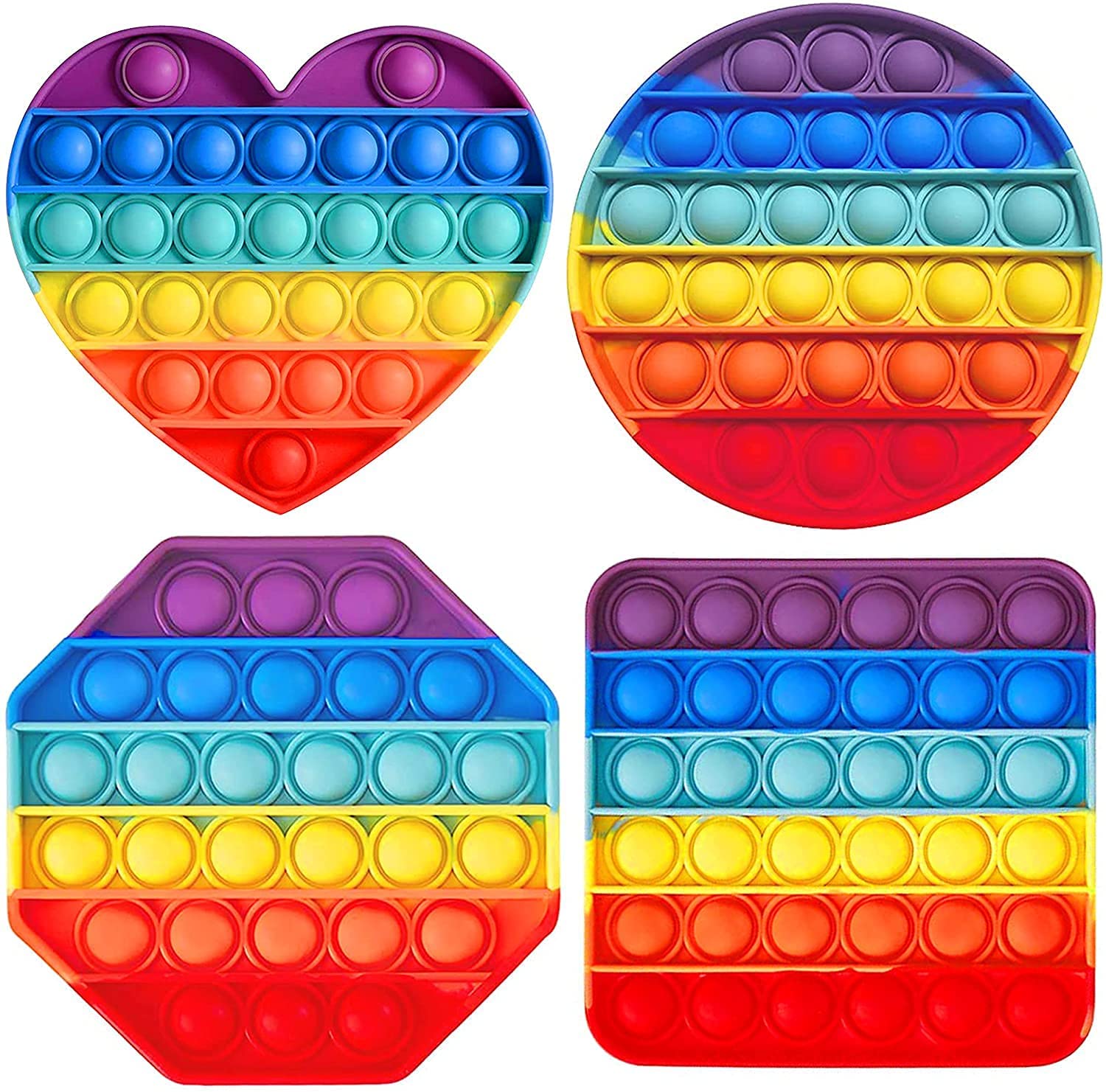 Colorful Push Bubble Fidget Toys
