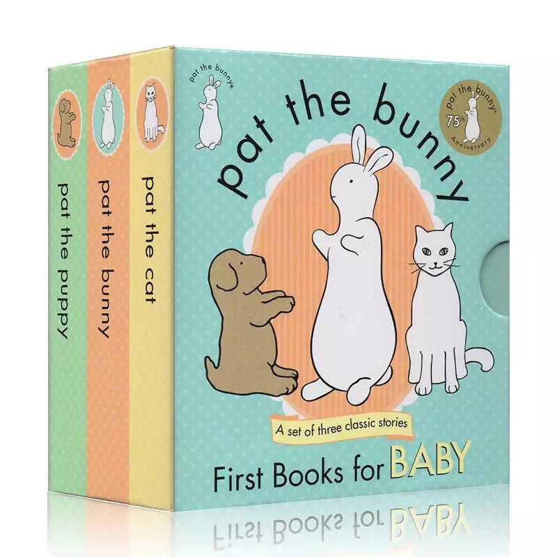 Children English Picture Book Pat Boxed The Bunny Puppy English Books baby learning education toys parent-child interaction game