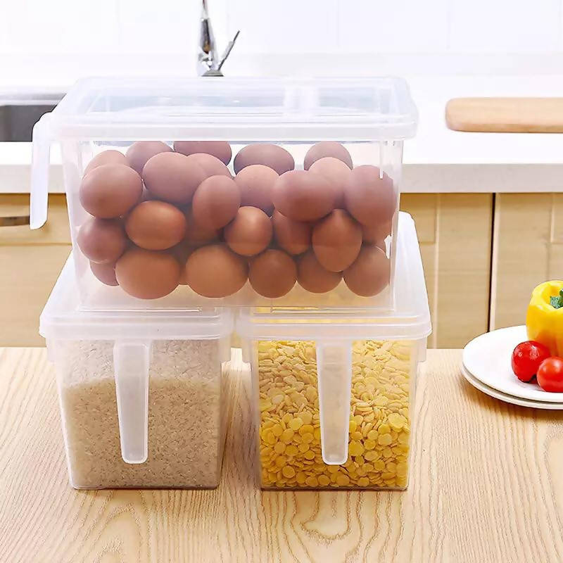 Kitchen Transparent PP Storage Box Grains Beans Storage Contain Sealed Home Organizer Food Container Refrigerator Storage Boxes