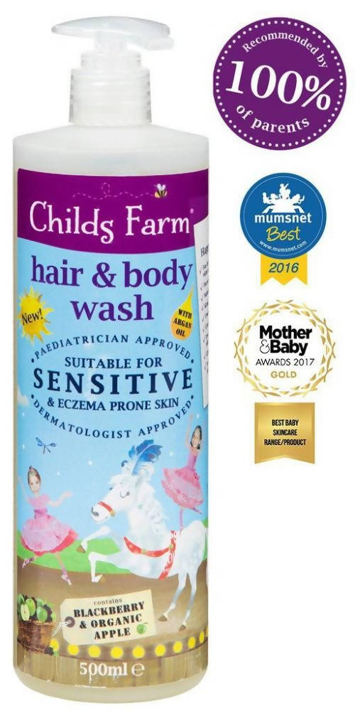 Childs Farm Hair And Body Wash M 500ML Blackberry