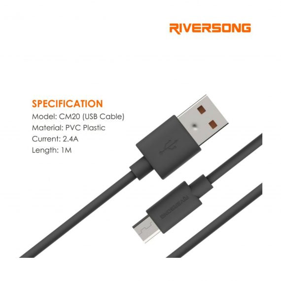 Riversong USB Cable Alpha CT32 Black