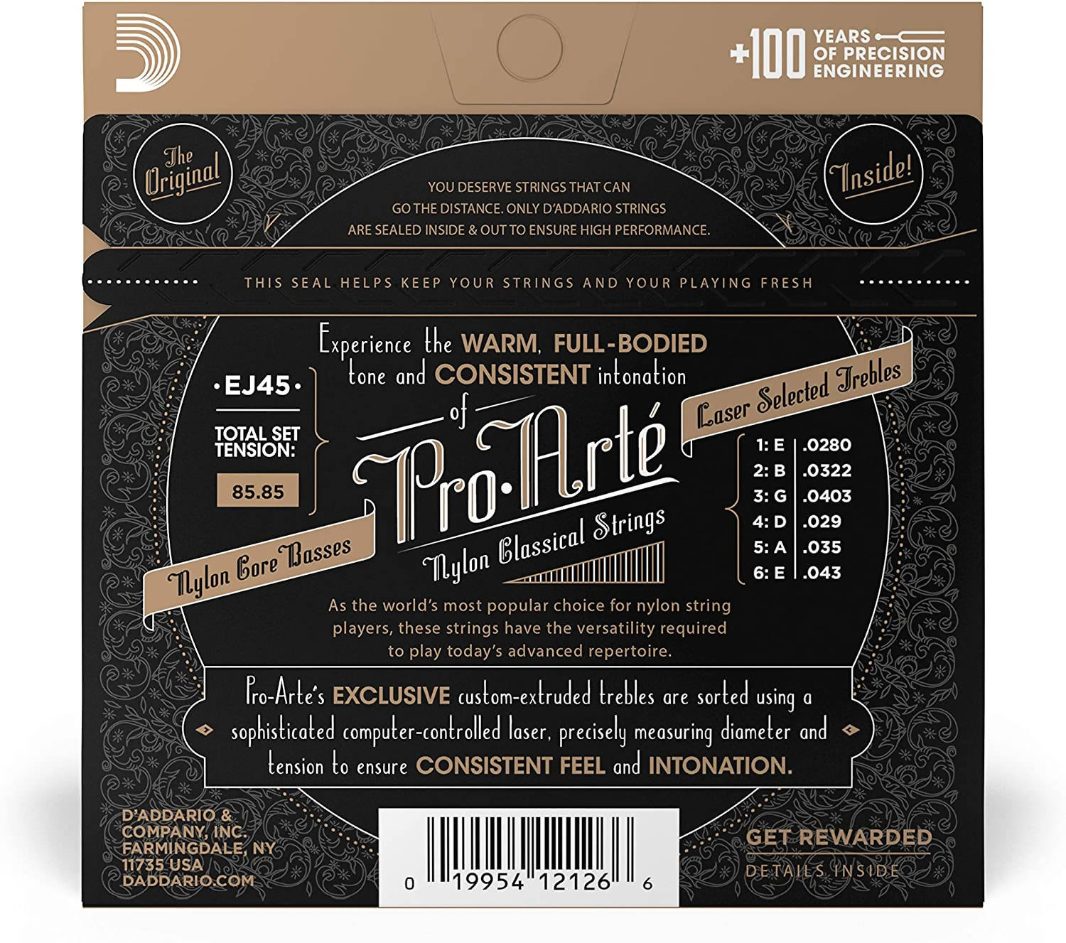 D Addario EJ45 Pro Art Normal Tension Classical Guitar Strings